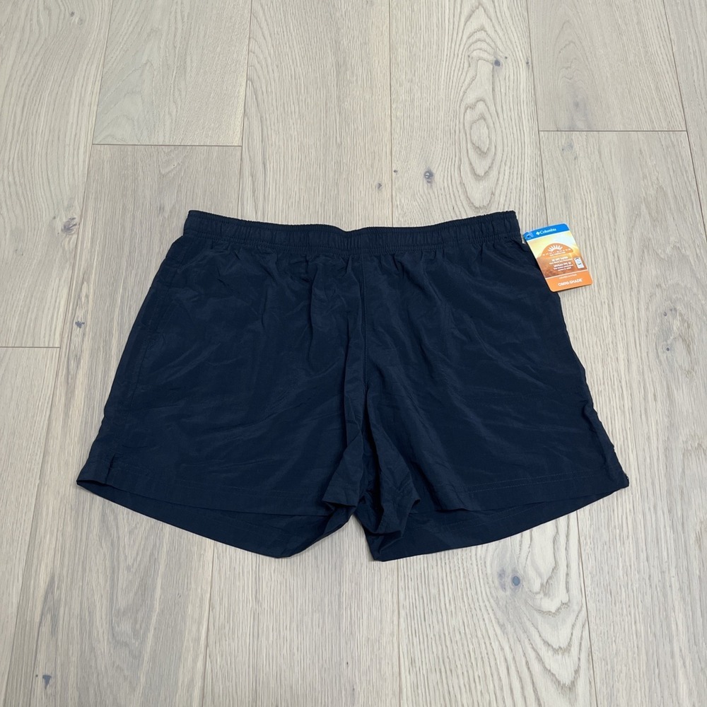 Columbia Women's Sandy River Black Nylon Hiking Shorts Pockets AL4573 Sz L